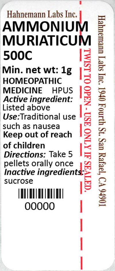 Ammonium Muriaticum 500C 1g - Ammonium Muriaticum 500C 1g
